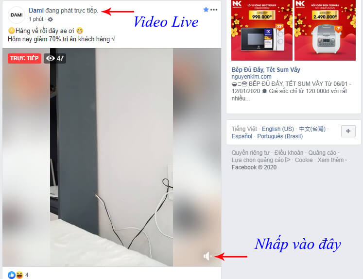 live không tiếng live không tiếng
