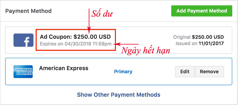 voucher quảng cáo facebook