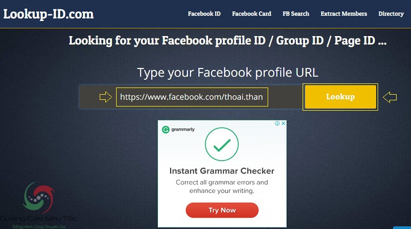 Cách lấy uid người dùng Facebook Cách lấy uid người dùng Facebook