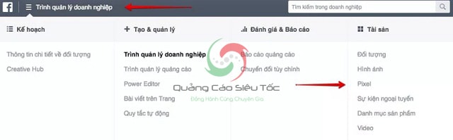 Cách tạo mã pixel