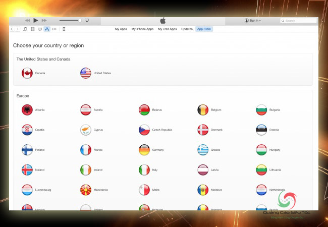 Đổi ngôn ngữ app store từ Itunes máy tính 