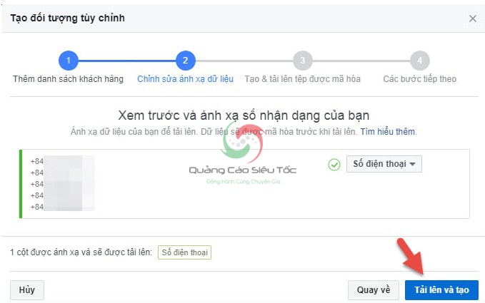 Cửa sổ mới các bạn chọn Tải lên và tạo Cửa sổ mới các bạn chọn Tải lên và tạo