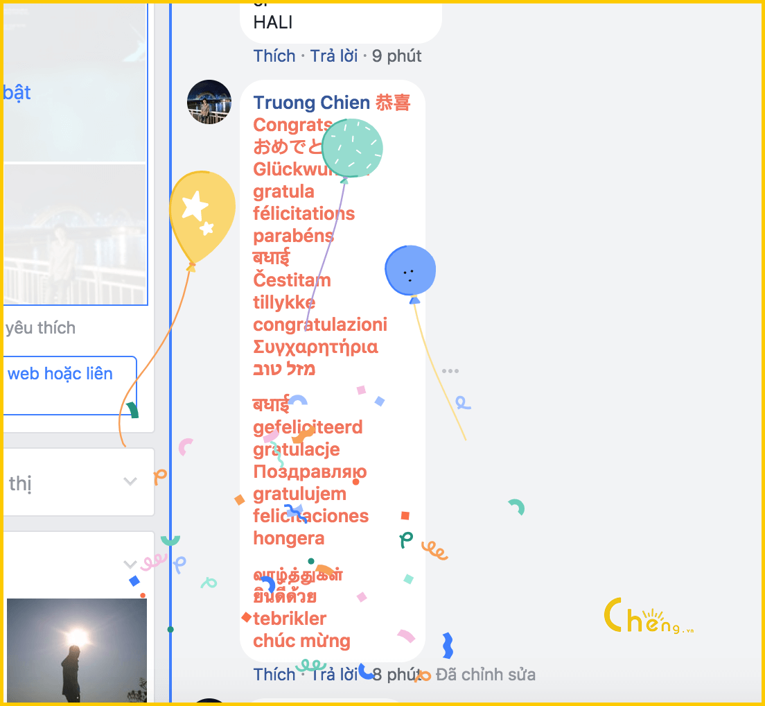 Hiệu ứng chúc mừng