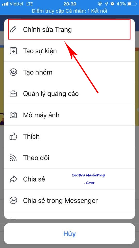 hướng dẫn cách xóa 1 trang fanpage trên facebook trên điện thoại