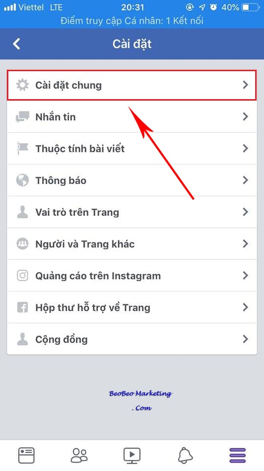 cách xóa fanpage trên điện thoại