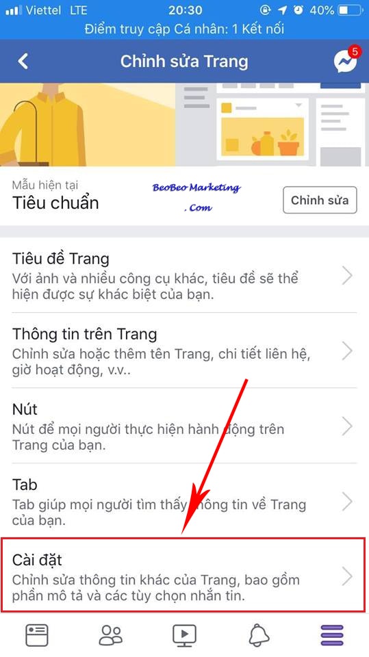 cách xóa fanpage trên facebook trên điện thoại