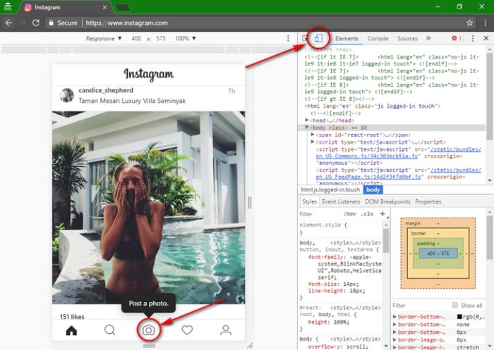 Cách đăng video lên instagram bằng máy tính trên Firefox