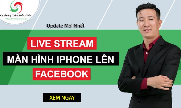 5 bước live stream màn hình điện thoại iphone lên Facebook